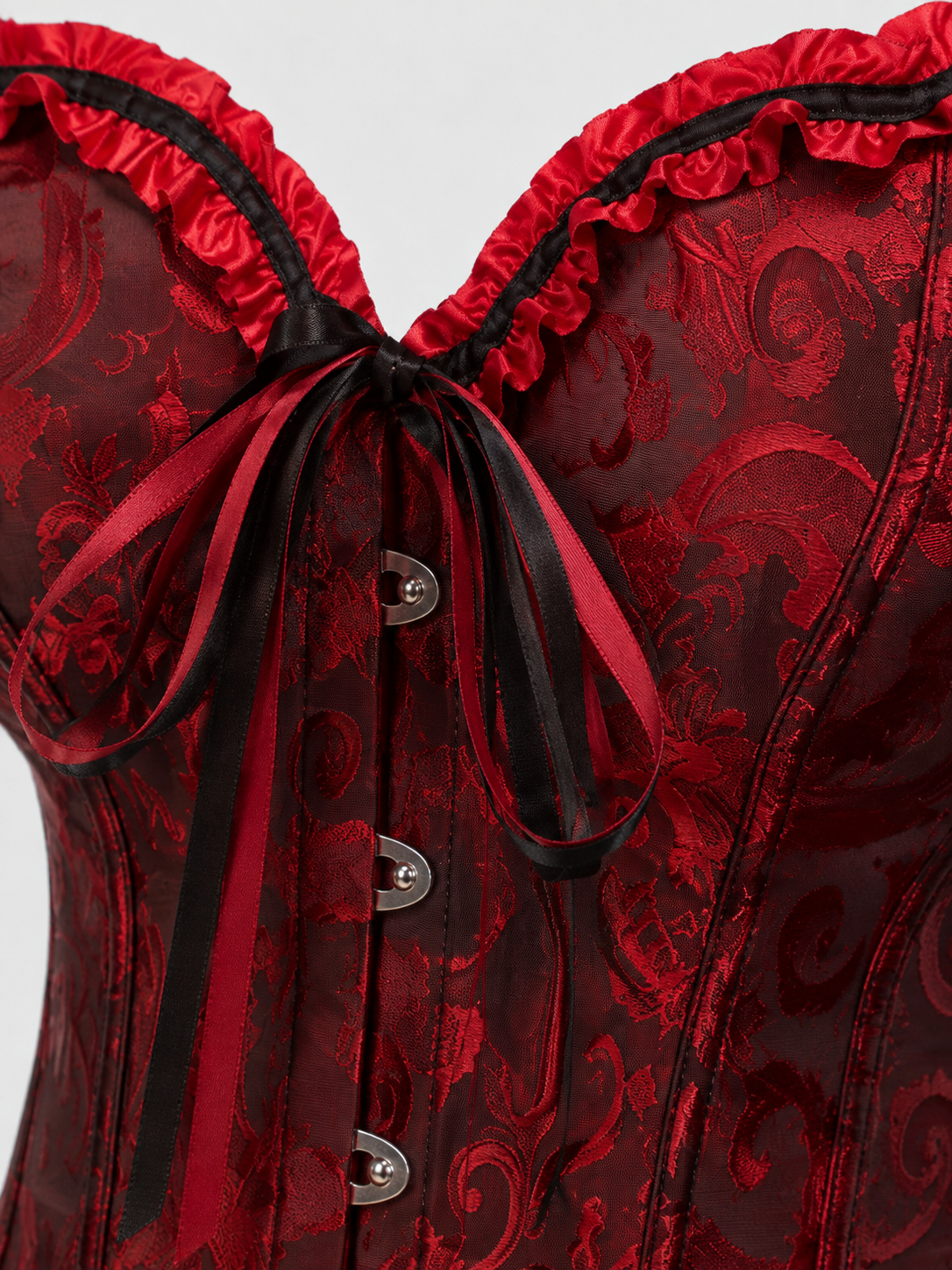 Corset Victorien Rouge Bustier