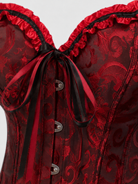 Corset Victorien Rouge Bustier