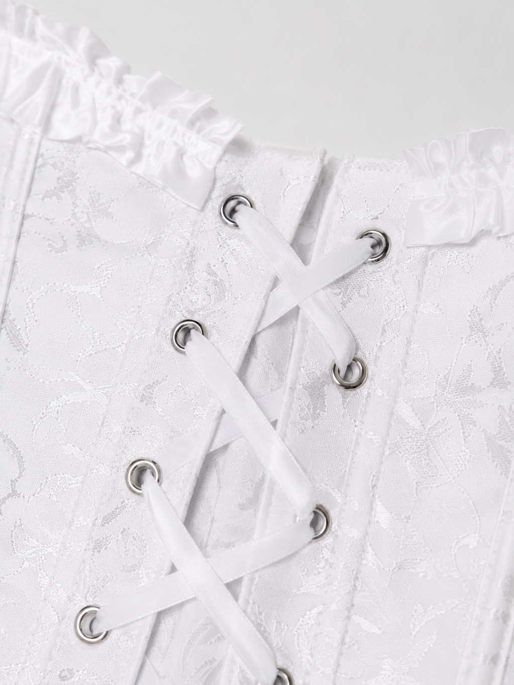 Corset Victorien Blanc Bustier