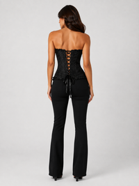 Corset Victorien Noir Bustier