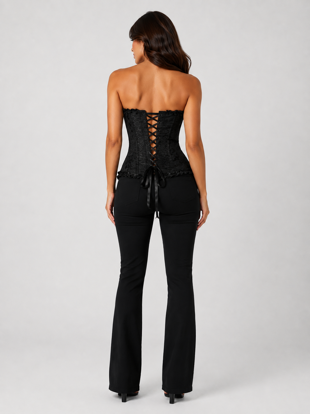 Corset Victorien Noir Bustier