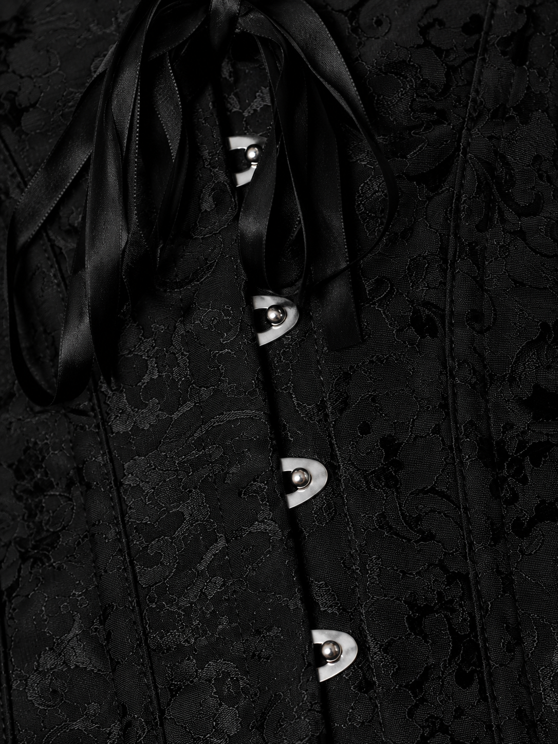 Corset Victorien Noir Bustier