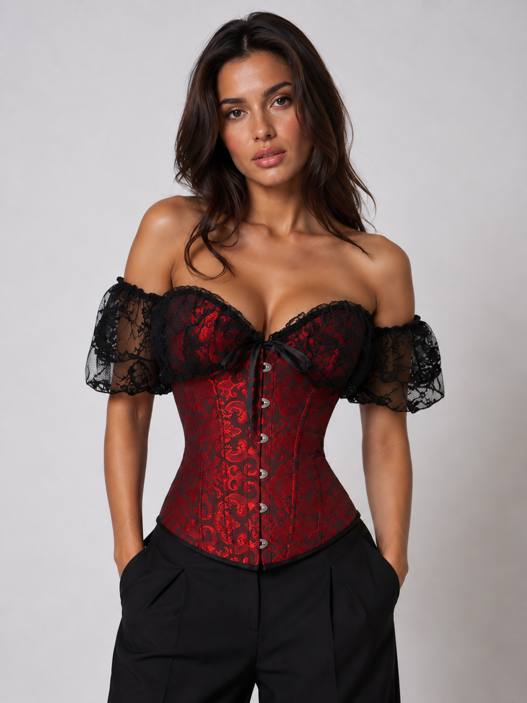 Bustier Corset Chic Rouge