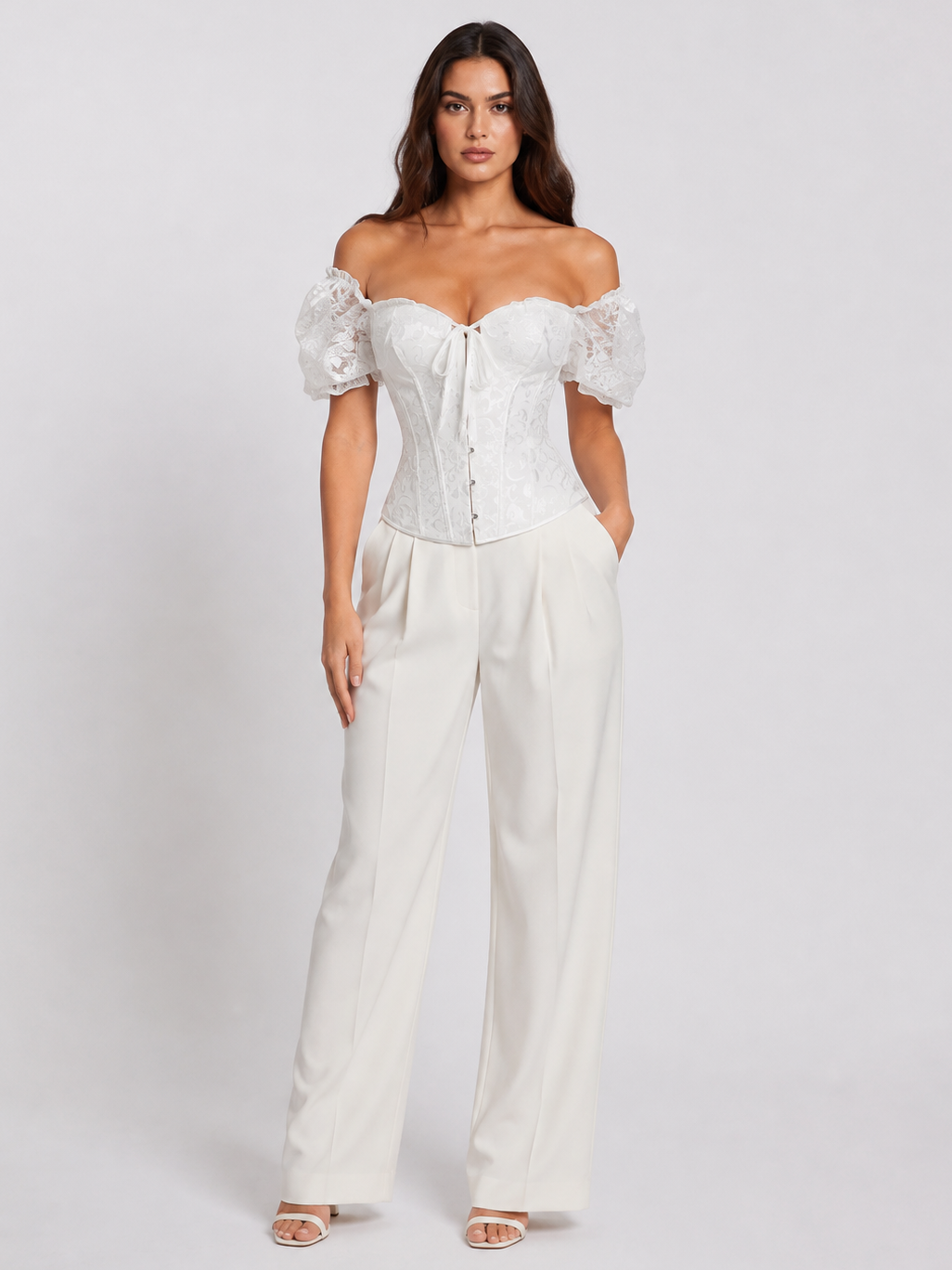 Bustier Corset Chic Blanc