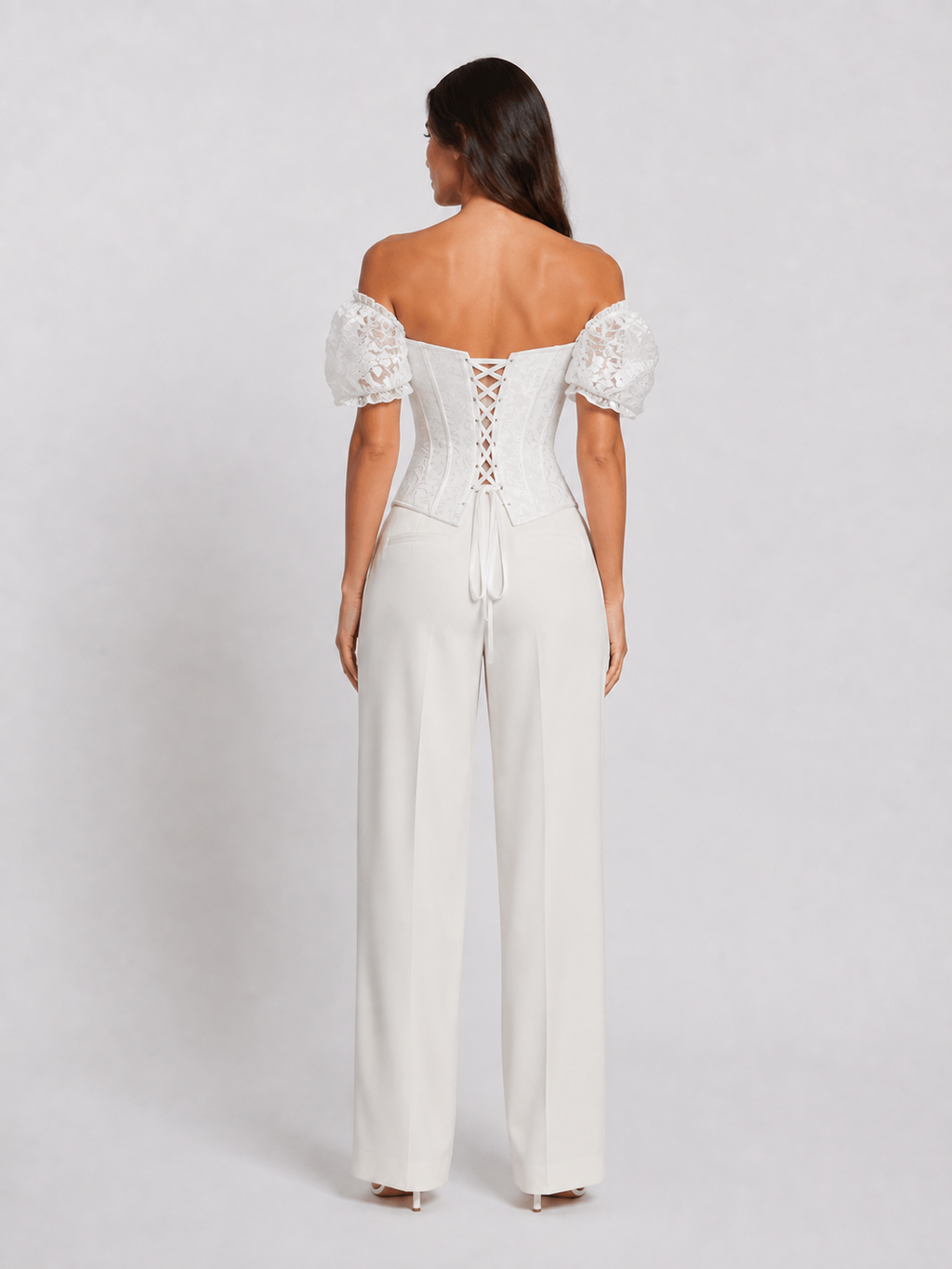 Bustier Corset Chic Blanc