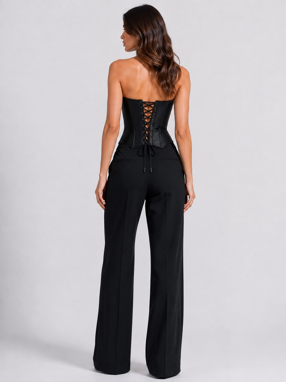 Corset Bustier Noir Femme