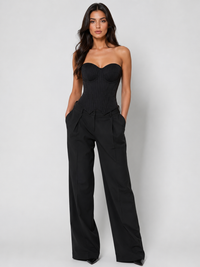 Bustier Femme Corset Noir