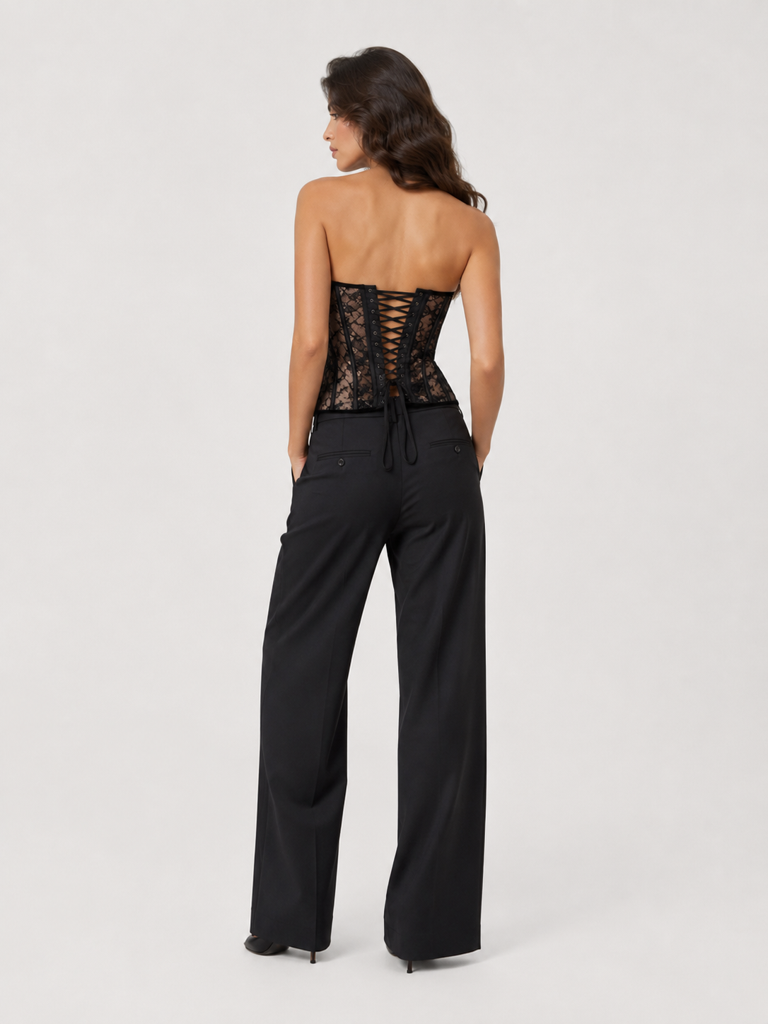 Corset Noir Femme Dentelle