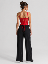Corset Dentelle Rouge