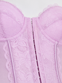 Corset Dentelle Femme Rose