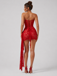 Robe Rouge Corset