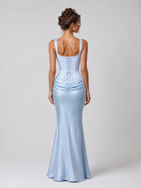 Robe Corset Soirée Bleu