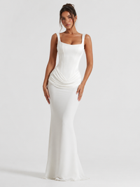 Robe Corset Soirée Blanc
