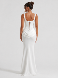 Robe Corset Soirée Blanc