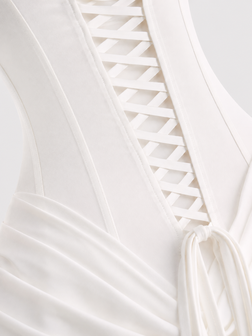 Robe Corset Soirée Blanc