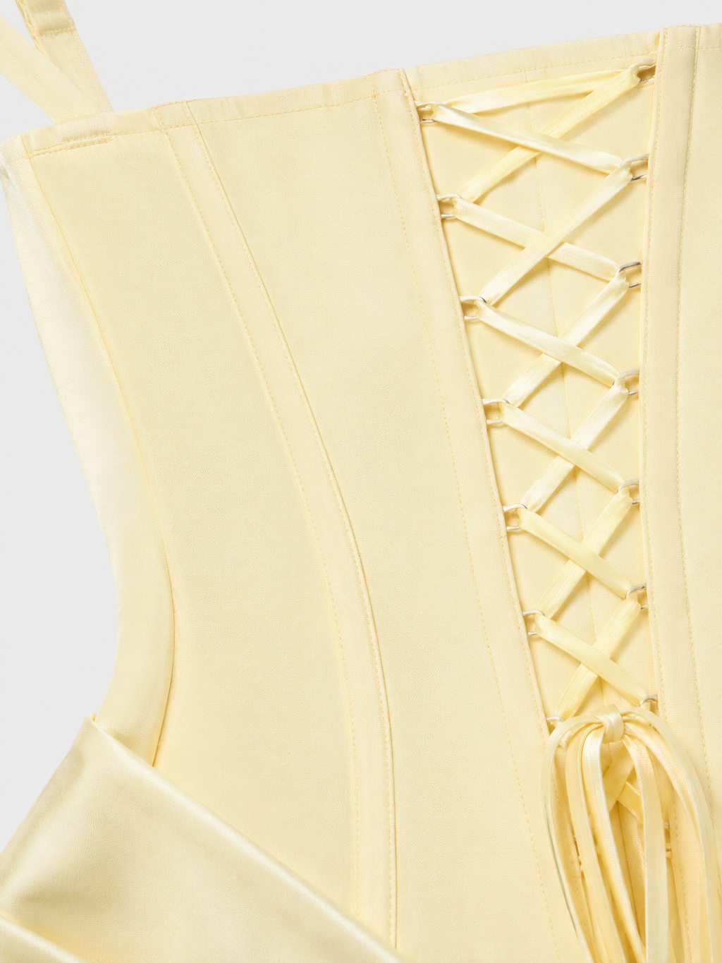 Robe Corset Soirée Jaune