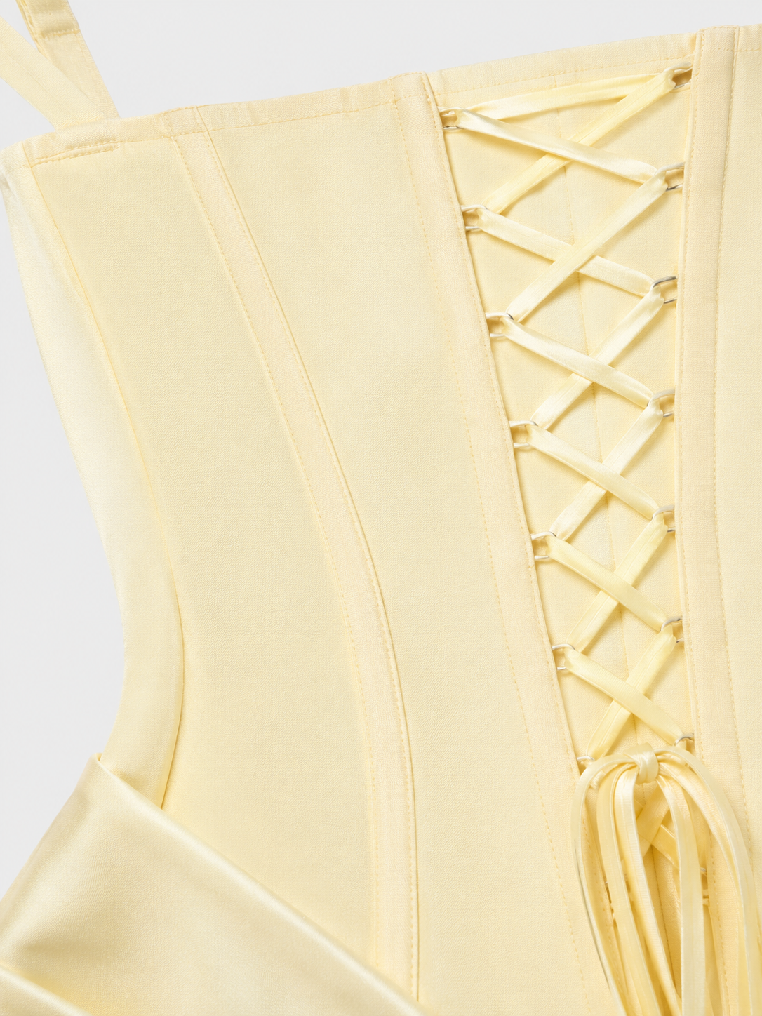Robe Corset Soirée Jaune