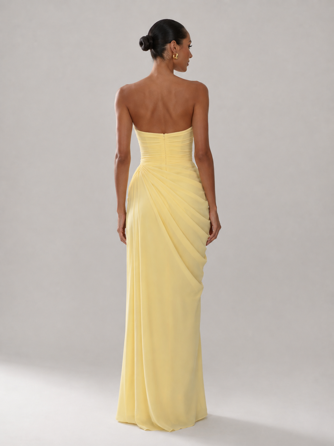 Robe Avec Corset Jaune