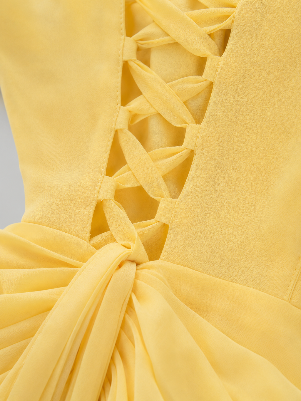 Robe Avec Corset Jaune