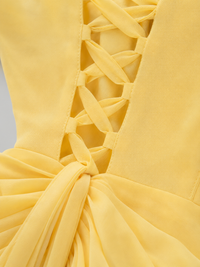Robe Avec Corset Jaune