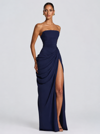 Robe Avec Corset Bleu