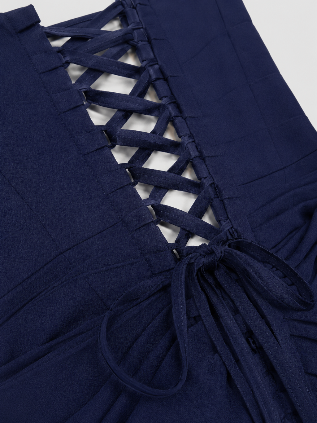 Robe Avec Corset Bleu