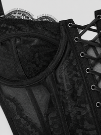 Top Corset Dentelle Noir