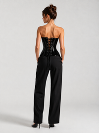 Corset Cuir Noir