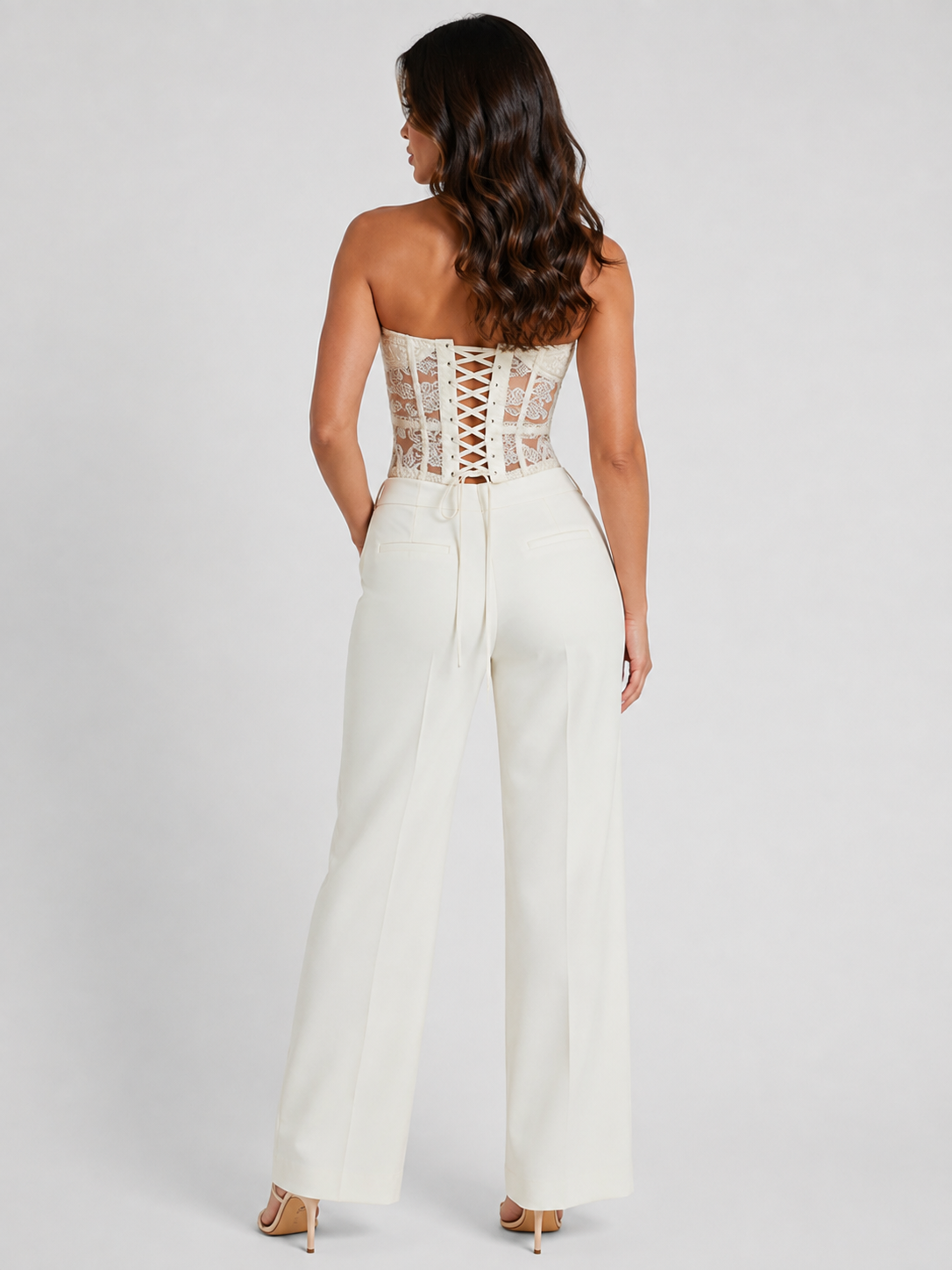 bustiers Et Corsets Femme Blanc