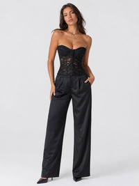 Corset Bustier Mariage Noir