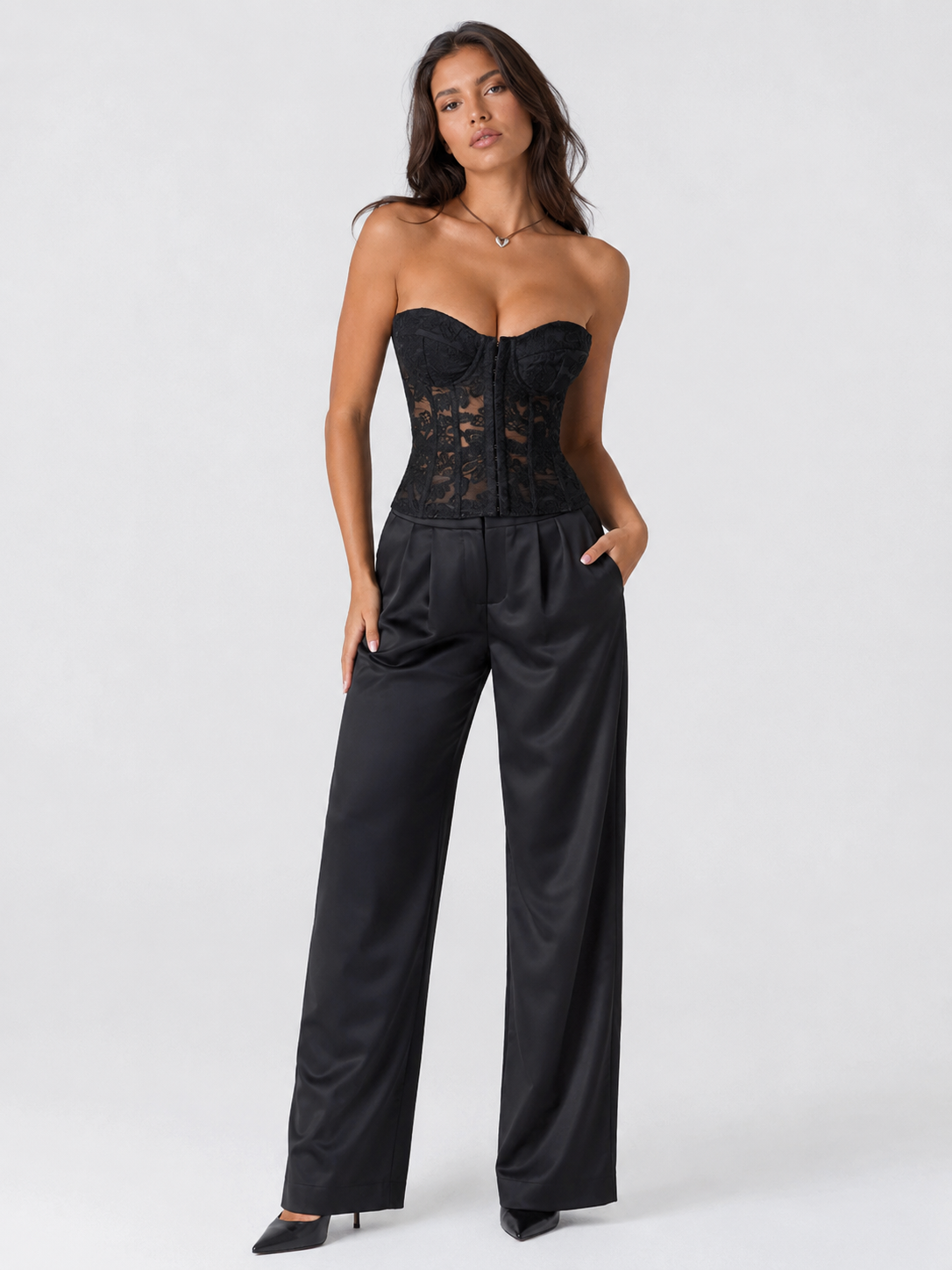 Corset Bustier Mariage Noir