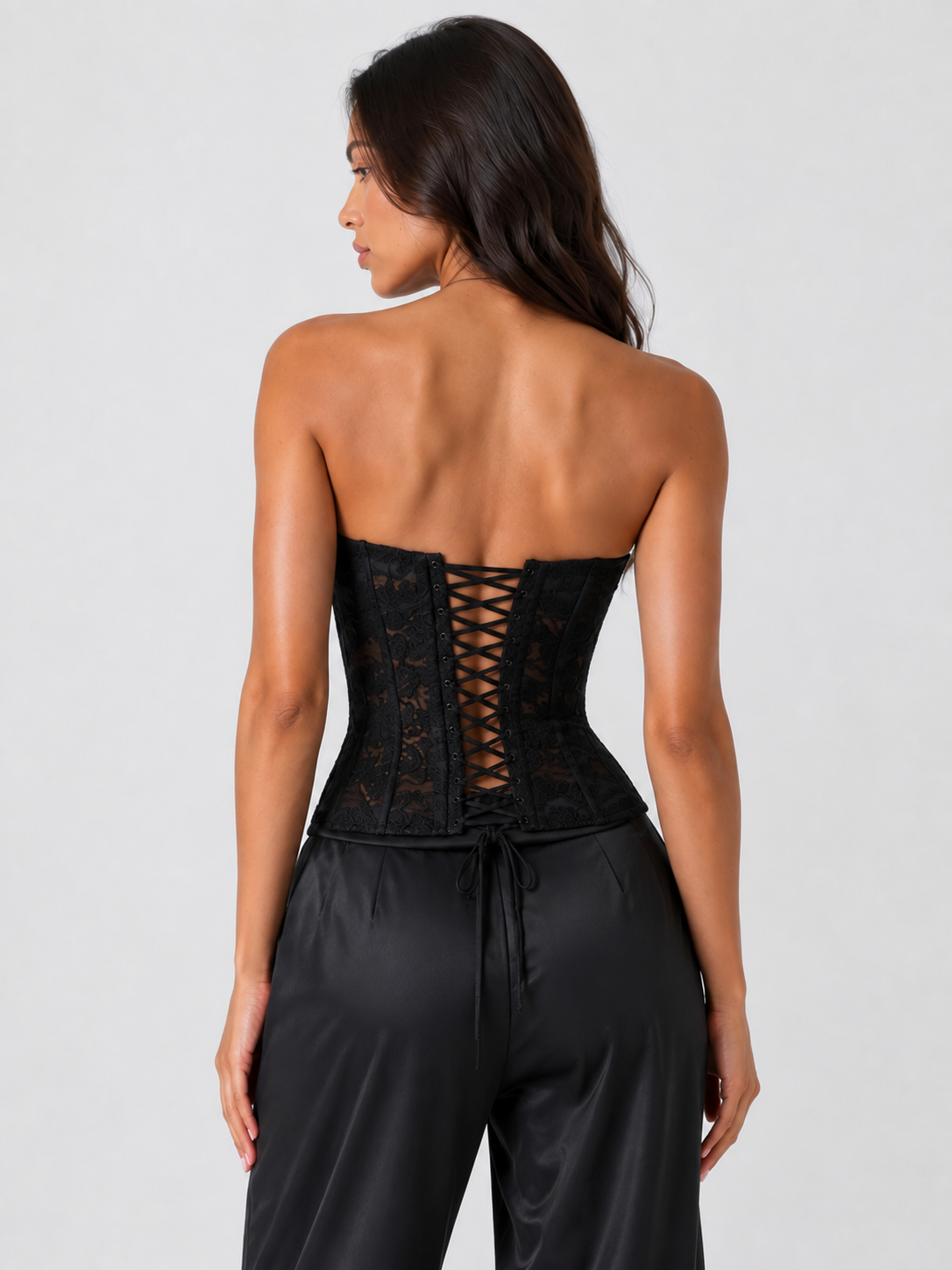 Corset Bustier Mariage Noir