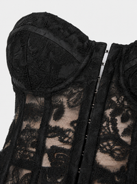 Corset Bustier Mariage Noir