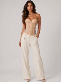 Bustier Beige Femme