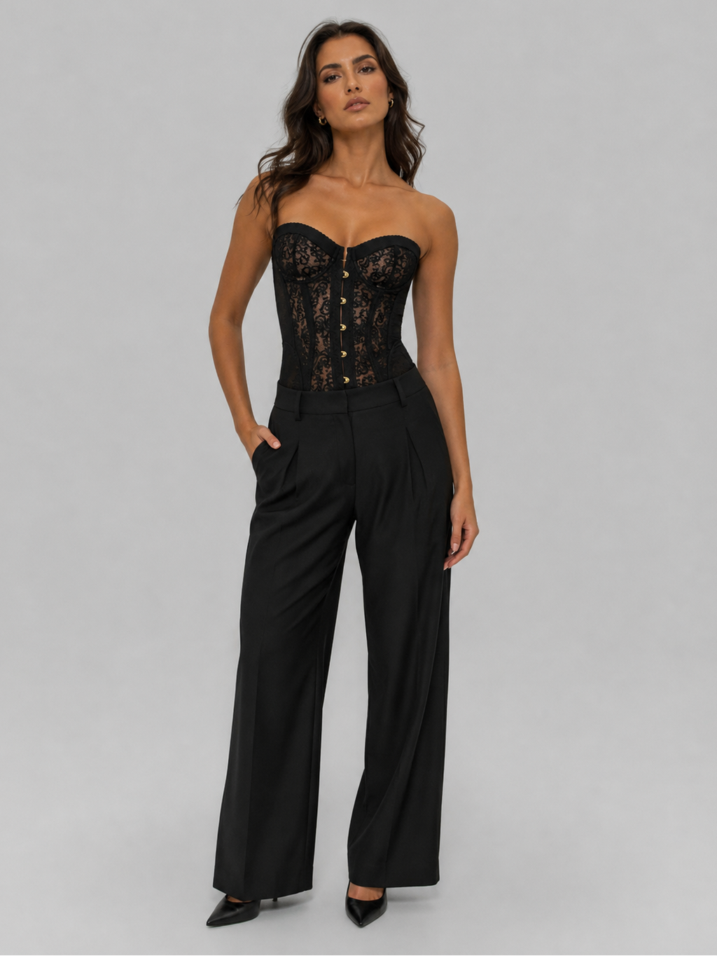 Bustier Dentelle Noire