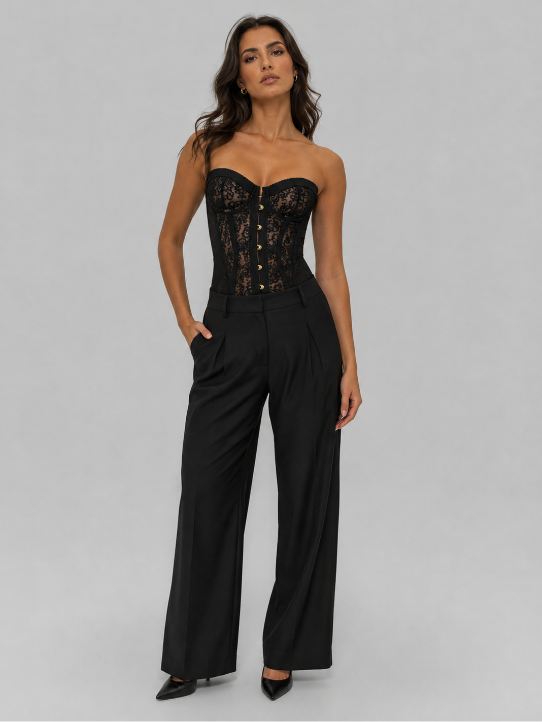 Bustier Dentelle Noire