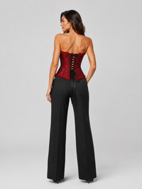 Corset Victorien Rouge Bustier